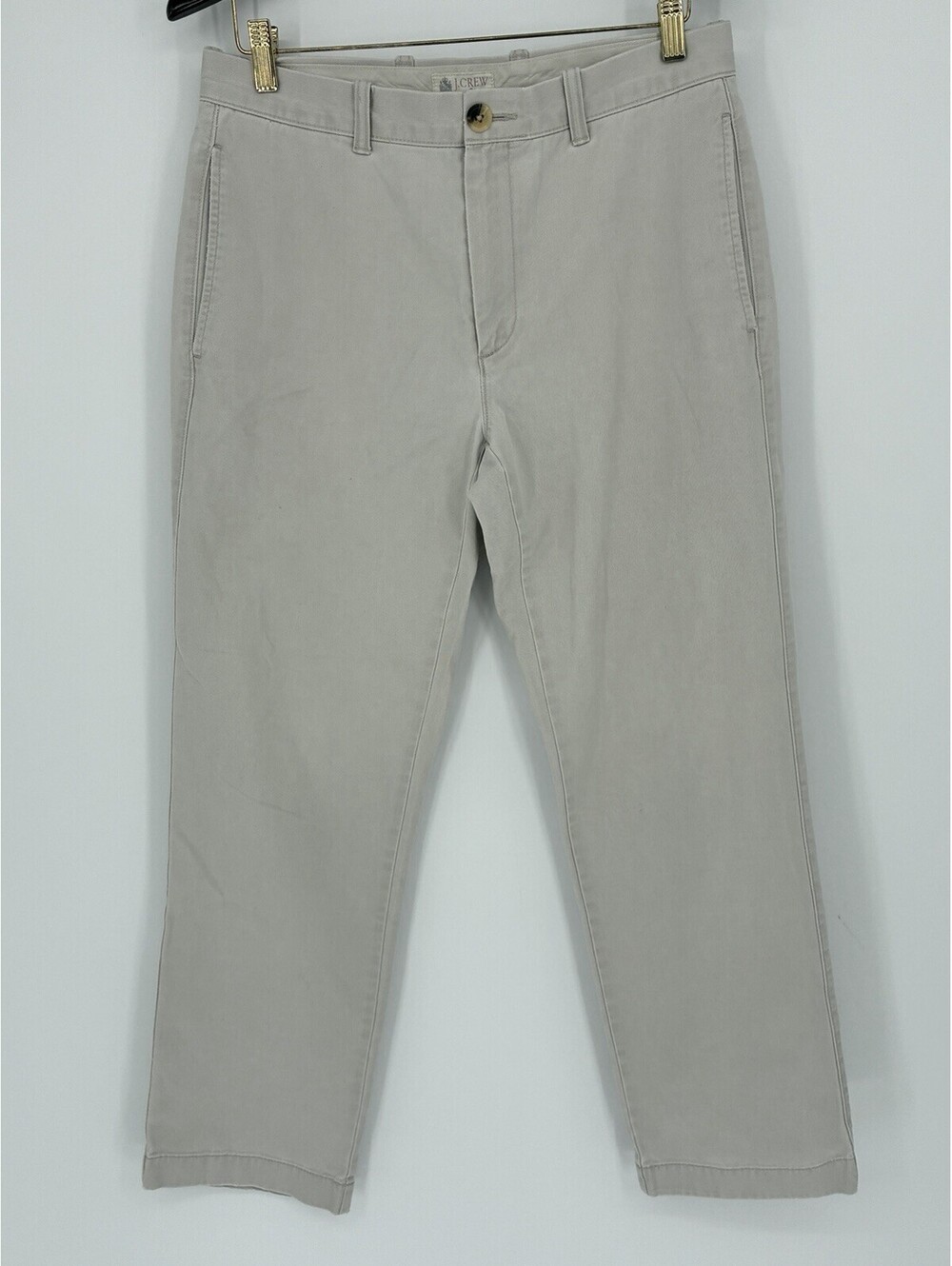 J.CREW Beige Twill Cotton Khaki Tan Chino Pants Men’s 31x28